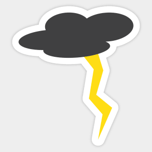 Thundercloud Lightning Sticker